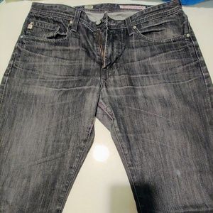 Mens AG Protege Dark Grey Denim Jeans Size 34